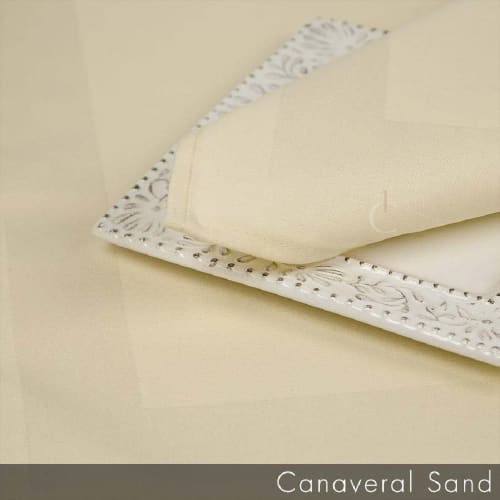 Riegel® Satin Band Beauti-Damask® Napkin, Cotton/Polyester, 20x20, Canaveral Sand